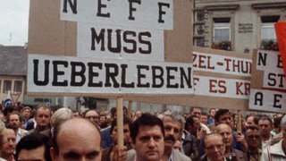 Eine Kundgebung in Bretten im Jahr 1982