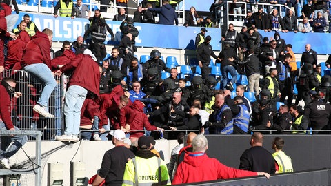 Ausschreitungen zwischen KSC und FCK-Fans