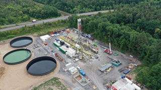 Geothermie in Graben-Neudorf: Die Geothermieanlage in Graben-Neudorf im Kreis Karlsruhe.