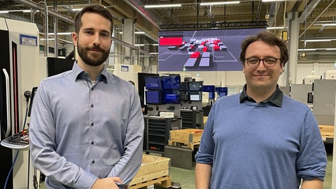Firmengründer vom Maschinenbauunternehmen Daedalus aus Karlsruhe: Jonas Schneider (rechts) und Martin Lander (links)
