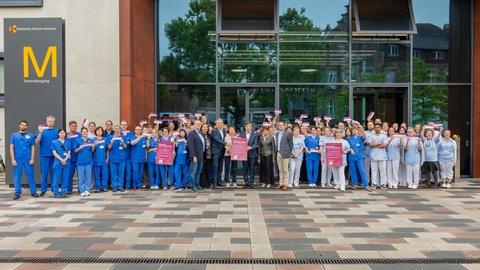 Verschlossene Tür Stadtisches Klinikum Karlsruhe