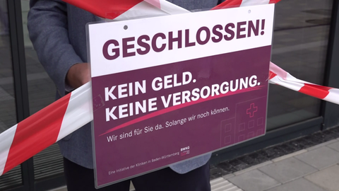 Verschlossene Tür Kliniken Calw