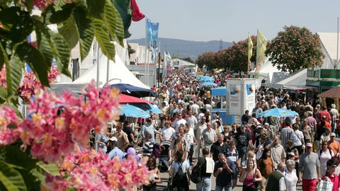 Viele Besucher bei schönem Wetter auf dem Maimarkt 2022