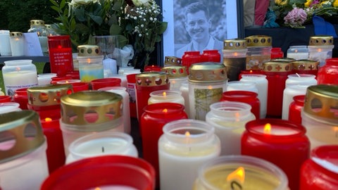 Gedenkveranstaltung für den getöteten Polizisten Rouven Laur in seiner Heimatstadt Neckarbischofsheim