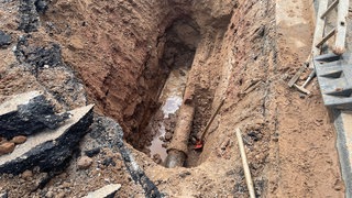 Reparaturen nach Wasserrohrbruch in Heidelberg