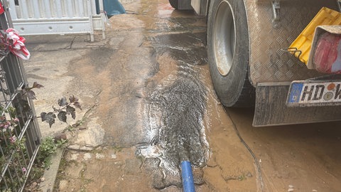 Reparaturen nach Wasserrohrbruch in Heidelberg