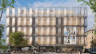 Die Fassade eines Gebäudes 