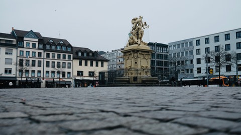 Der Marktplatz in der Mannheimer Innenstadt.