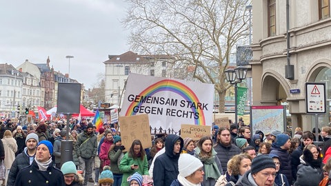 Demo gegen rechts in Heidelberg
