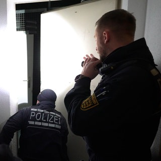 Training der Poilzeihundestaffel in Mannheim