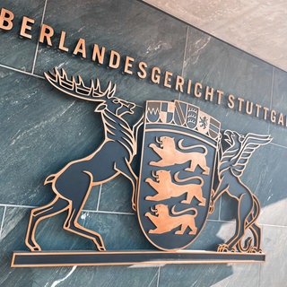 Eingangsbereich des OLG Stuttgart-Stammheim