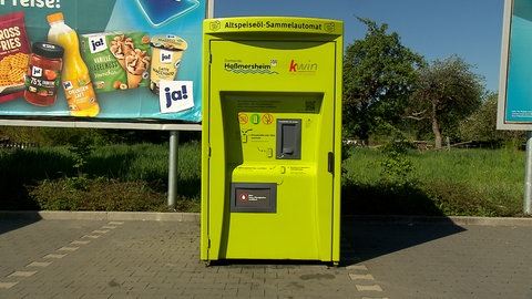 Altspeiseöl-Sammelautomat in Haßmersheim