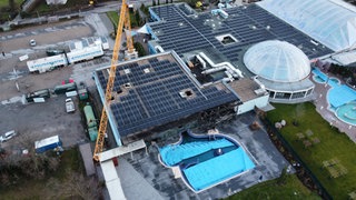 Das Miramar in Weinheim aus der Luft