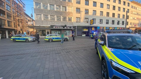 Polizeieinsatz in der Mannheimer Innenstadt