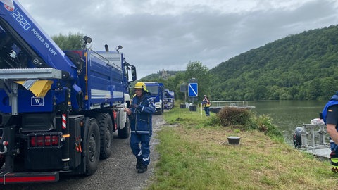 Große Katastrophenschutzübung des THW in Haßmersheim