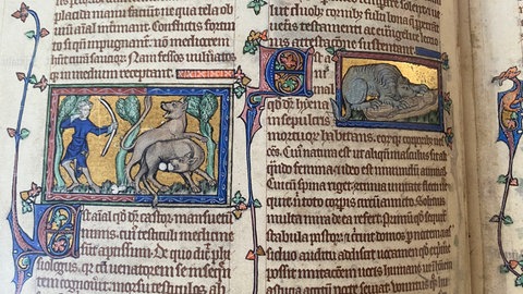 Alte Handschrift aus dem Mittelalter