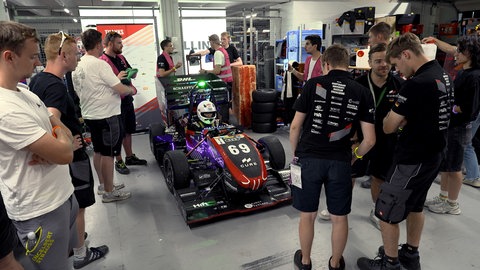 Formula Student Germany Formel-Rennwagen "Monicar" von dem Team "CURE" der DHBW Mannheim