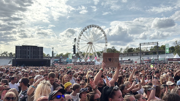 Festivalbesucher am Samstag in Hockenheim
