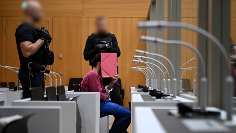 Der Angeklagte Sulaiman A. im Oberlandesgericht in Stuttgart (Archivbild)