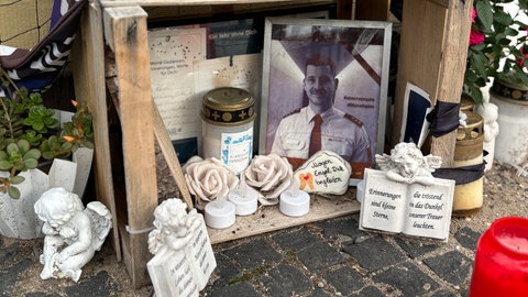 Gedenkstätte am Mannheimer Marktplatz für Rouven Laur