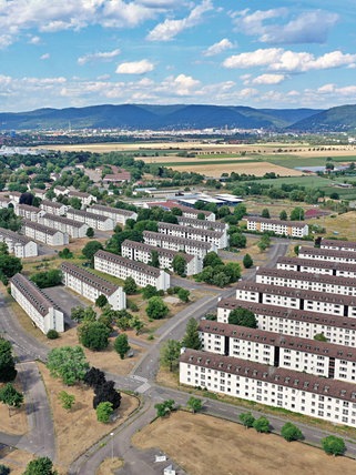 Die ehemalige US-Kaserne Patrick Henry Village in Heidelberg - die Bundeswehr hat bestätigt, den Standort zu prüfen.
