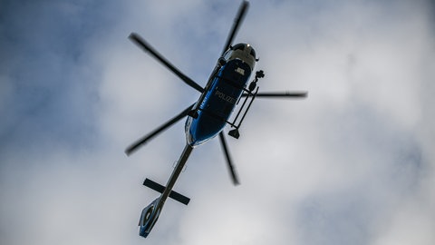 Polizeihubschrauber im Einsatz (Symbolbild)