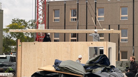 Holzbau projekt in Mannheim Käfertal