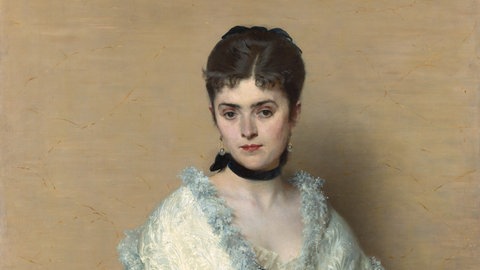 Gemaltes Portrait einer Frau