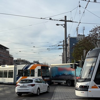 Verkehrschaos in Mannheim