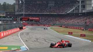 Ein Formel 1-Auto beim großen Preis von Deutschland auf dem Hockenheimring 2018.