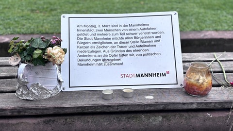 Gedenkort nach Amokfahrt in Mannheim