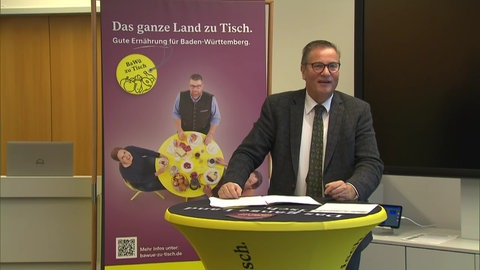 Landwirtschaftsminister Hauk bei der Eröffnung der Ernährungstage in Adelsheim