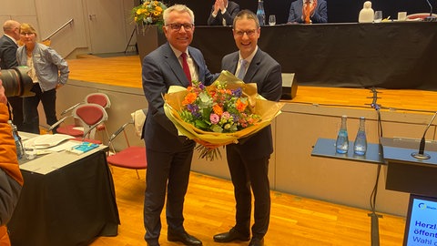 OB Manuel Just und Landrat Stefan Dallinger