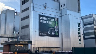 Außenansicht der Privatbrauerei Eichbaum.