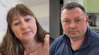 Kseniia Kondrashova und Yurii Borzov aus der Ukraine