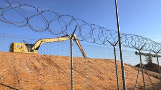 Bauarbeiten auf "Coleman Worksite" in Mannheim.