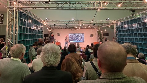 Wahlparty der Grünen im Heidelberger Karlstorbahnhof