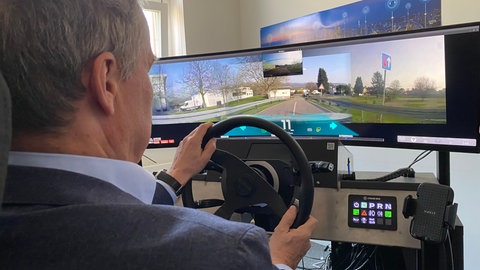 Fernsteuerung eines Autos aus einem Büro in Heidelberg  