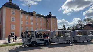 Die neue Solarbahn vor dem Schwetzinger Schloss