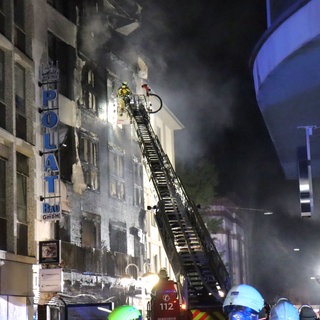Brand in der Mannheimer Innenstadt