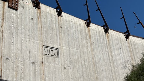 Die 2024 gebaute Mannheimer Fahrradbrücke