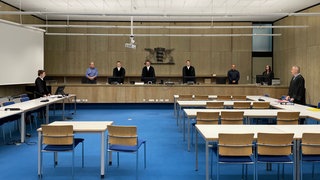 Gerichtssaal im Mannheimer Landgericht am 29.05.2026