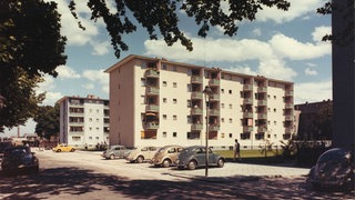 GBG-Wohnhäuser in den 1960er Jahren in der Mannheimer Neckarstadt