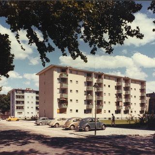 GBG-Wohnhäuser in den 1960er Jahren in der Mannheimer Neckarstadt