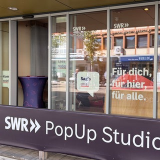 PopUp-Studio des SWR in der Sinsheimer Innenstadt
