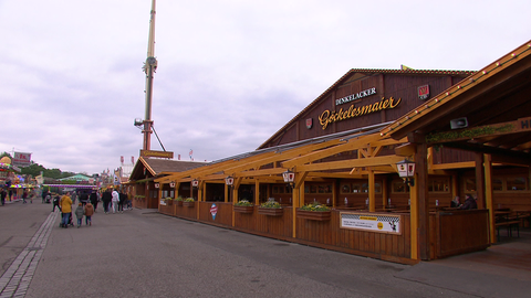Das Zelt von Göckelesmaier auf dem Stuttgarter Frühlingsfest