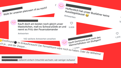 Galgenhumor-Kommentare zu den Bundesliga-Transfers zwischen Stuttgart und Dortmund