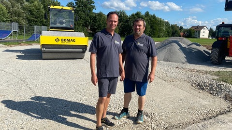 Die Gebrüder Klotzbücher wollen ihr Sanitätsgeschäft vorübergehend auf diesem Platz in einer Zelthalle aufbauen.