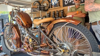 Motorräder beim Biker-Festival Glemseck 101 zum 17. Mal in Leonberg