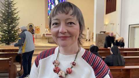 Anna Hayduk ist extra aus Heilbronn angereist, um Bischof Bohdan Dzyurakhs Gottesdienst zu hören. 